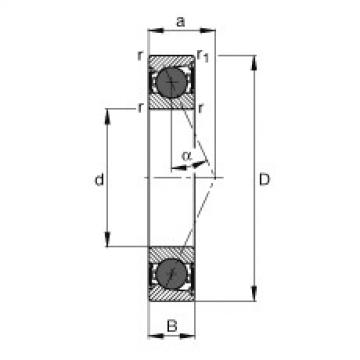 Bantalan HCB7004-E-2RSD-T-P4S FAG