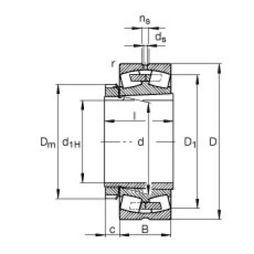 Bantalan 23936-S-K-MB + H3936 FAG