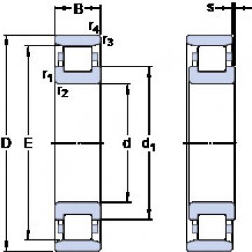 Bantalan N 212 ECP SKF