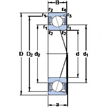 Bantalan S7006 CD/HCP4A SKF