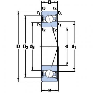 Bantalan S7010 CE/HCP4A SKF