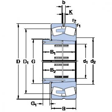 Bantalan 24092 ECAK30/W33 + AOH 24092 SKF