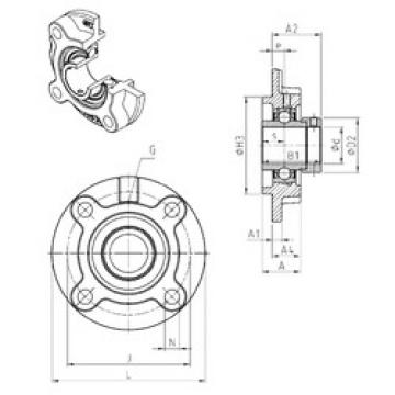 Bantalan EXFC211 SNR