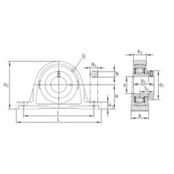 Bantalan PASE30-N-FA125 INA