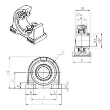 Bantalan UCPA210 SNR