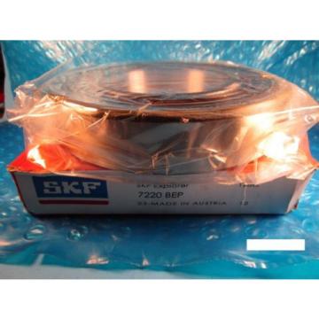 SKF 7220 BEP Light Series Angular Contact Bearing (=2 NTN, FAG, NSK,Fafnir)