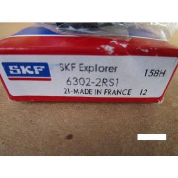 SKF 6302 2RS1 Deep Groove Roller Bearing (=2 FAG, SNA, NTN VV, NSK, TIMKEN 302)
