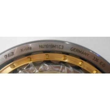 FAG NTN JAPAN BEARING, CYLINDRICAL ROLLER BEARING, NU1019M1.C3, 95 X 145 X 24 MM