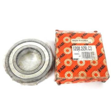 NIB FAG 6208.2ZR.C3 DEEP GROVE BALL BEARING 62082ZRC3