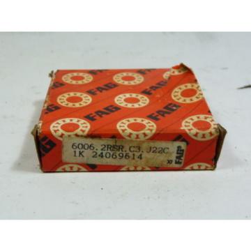 Fag 6006-2RSR-C3 Bearing 30x55-13mm Sealed ! NEW !