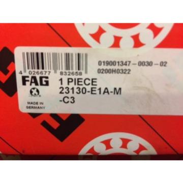 Fag 23130-E1A-M-C3 Spherical Roller Bearing-New Repack with Polyrex-EM Grease