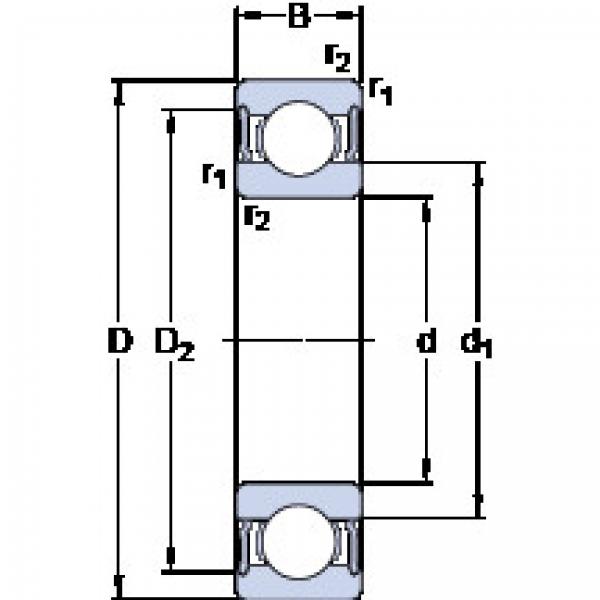 Bantalan 62212-2RS1 SKF #1 image