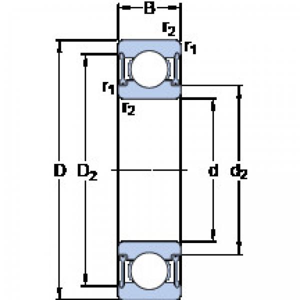 Bantalan W 628/7-2RZ SKF #1 image