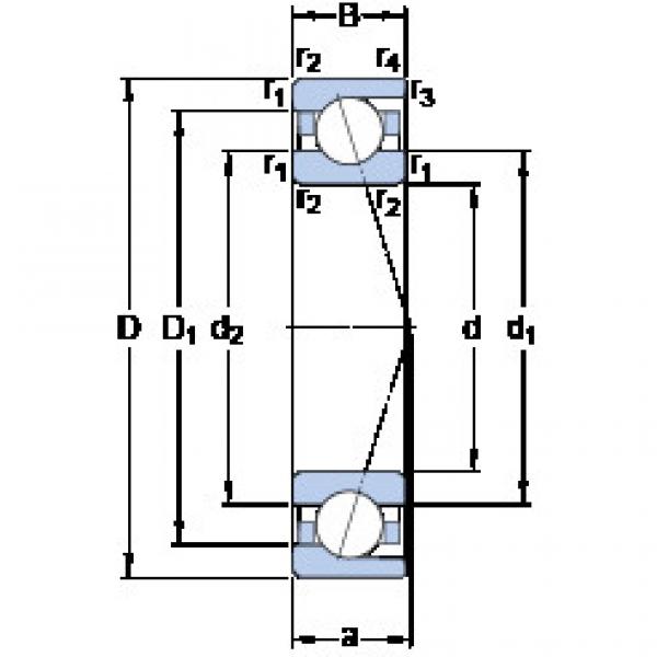 Bantalan 7005 ACD/P4A SKF #1 image