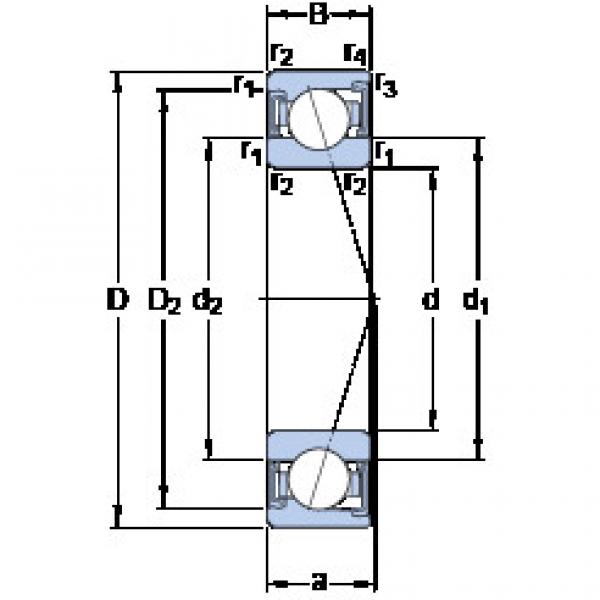 Bantalan S7006 CD/HCP4A SKF #1 image