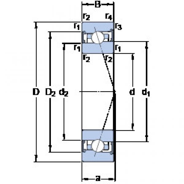 Bantalan S7010 CB/P4A SKF #1 image