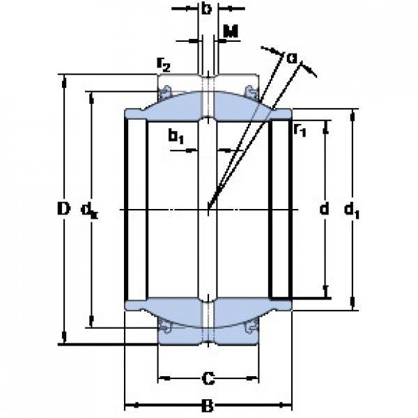 Bantalan GEZM 100 ESX-2LS SKF #1 image