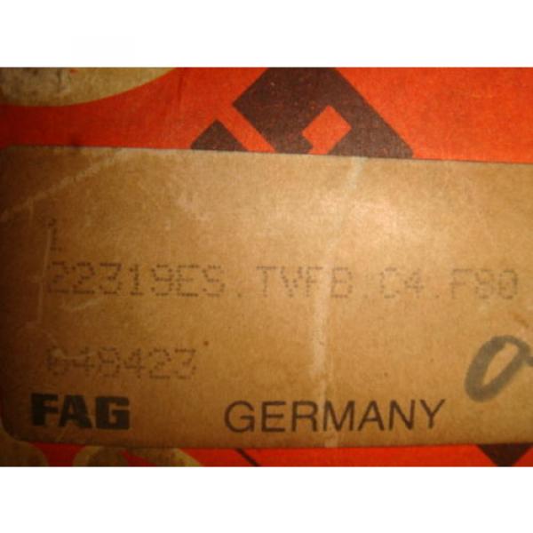 NEW, FAG, 22319ESTVFBC4F80, BEARING, UNOPENED FACTORY BOX, 22319ES TVFB C4 F80 #5 image