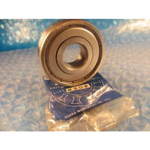 KBC, FAG, HANWHA 6302ZZ 6302 ZZ, Deep Groove Bearing (=SKF 2Z ,Fafnir 302KDD) #3 image