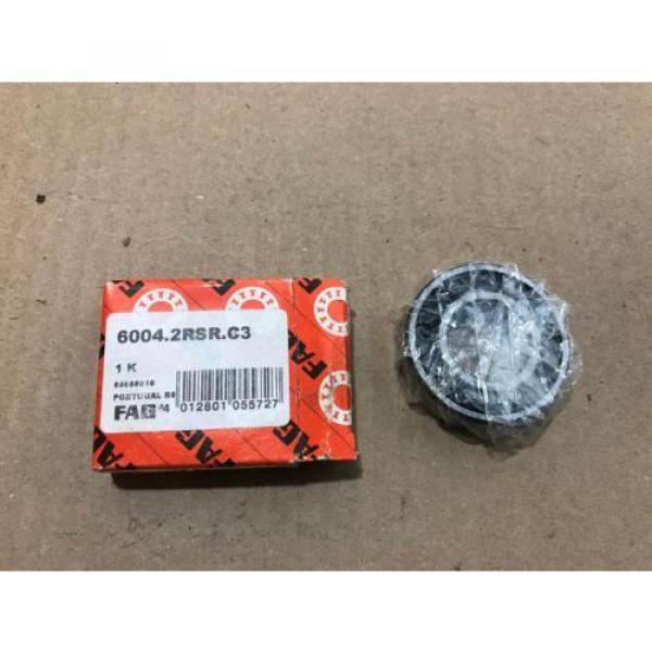 New In Box -- FAG 6004.2RSR.C3 Roller Bearing #4 image